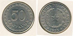 50 Centavo Paraguay (1811 - ) Níquel/Cobre 