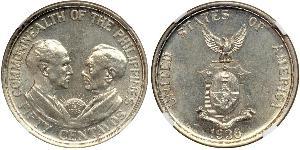 50 Centavo Filipinas Plata 