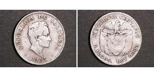 50 Centavo Republica de Colombia (1886 - ) Plata 