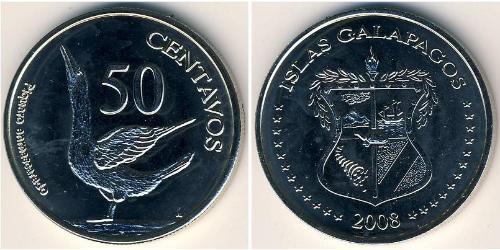 50 Centavo Galápagos Rame/Nichel 