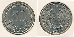 50 Centavo Paraguay (1811 - ) Rame/Nichel 