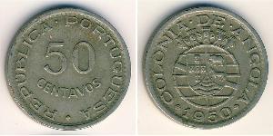 50 Centavo Portuguese Angola (1575-1975) Rame/Nichel 