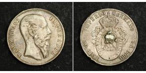 50 Centavo Kaiserreich Mexiko (1864 - 1867) Silber Maximilian I of Mexico (1832 - 1867)