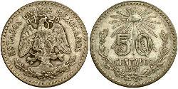 50 Centavo Mexiko (1867 - ) Silber 