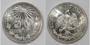50 Centavo Mexiko (1867 - ) Silber 