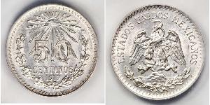 50 Centavo Mexiko (1867 - ) Silber 