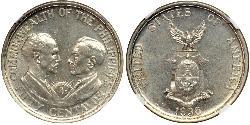 50 Centavo Philippinen Silber 