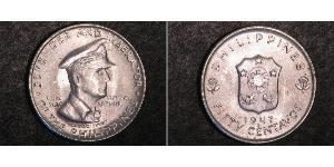 50 Centavo Philippinen Silber Douglas MacArthur (1880 - 1964) 