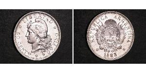 50 Centavo Argentine Republic (1861 - ) Silver 