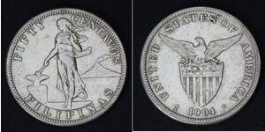 50 Centavo Philippines Silver 