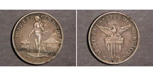 50 Centavo Philippines Silver 