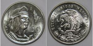 50 Centavo United Mexican States (1867 - ) Silver 