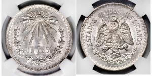 50 Centavo United Mexican States (1867 - ) Silver 