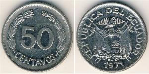 50 Centavo 厄瓜多尔 (1830 - ) Steel/镍 