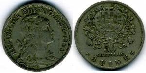 50 Centavo Guinea Portoghese (1474-1974) Tin/Rame/Zinco 