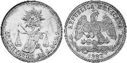 50 Centavo 墨西哥 銀 
