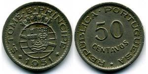 50 Centavo 圣多美和普林西比 銅/镍/Zinc 