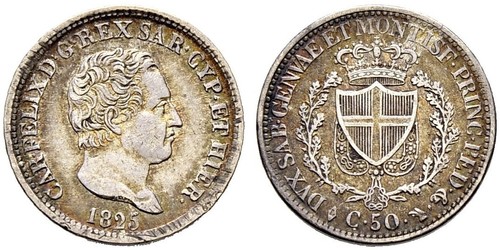 50 Centesimo Italie Argent 