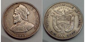50 Centesimo Panama Argent Vasco Núñez de Balboa (1475 – 1519)