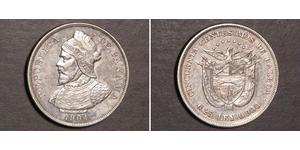 50 Centesimo Panama Argent Vasco Núñez de Balboa (1475 – 1519)