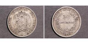 50 Centesimo Uruguay Argent 