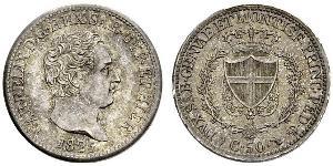 50 Centesimo Italia Argento 