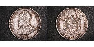 50 Centesimo Panamá Argento Vasco Núñez de Balboa (1475 – 1519)