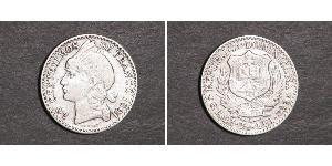 50 Centesimo Repubblica Dominicana Argento 