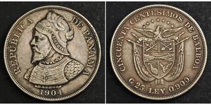 50 Centesimo Panamá Plata Vasco Núñez de Balboa (1475 – 1519)