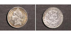 50 Centesimo República Dominicana Plata 
