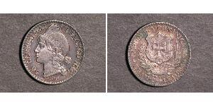 50 Centesimo República Dominicana Plata 
