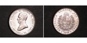 50 Centesimo Uruguay Silber José Gervasio Artigas