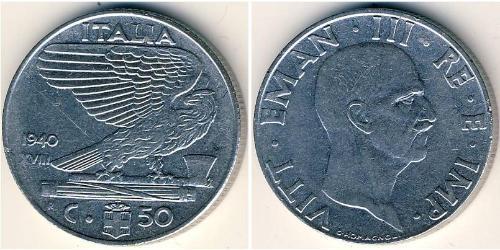 50 Centesimo Kingdom of Italy (1861-1946) Stahl 