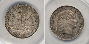 50 Centime Haïti (1804 - ) Argent 