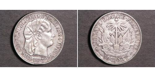50 Centime Haïti (1804 - ) Argent 