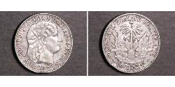 50 Centime Haiti (1804 - ) Argento 
