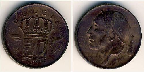 50 Centime Belgique Bronze 