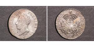 50 Centime Haití (1804 - ) Plata 