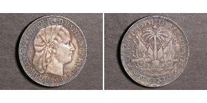 50 Centime Haití (1804 - ) Plata 