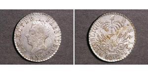 50 Centime Haiti Silber 