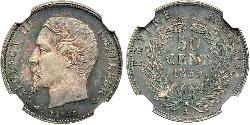 50 Centime Zweites Kaiserreich (1852-1870) Silber Napoleon III (1808-1873)