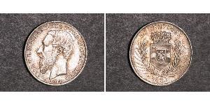 50 Centime null Silber Leopold II (1835 - 1909)