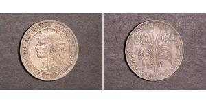 50 Centime France / Guadeloupe (1648 - ) Silver 