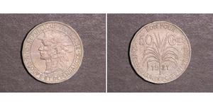 50 Centime France / Guadeloupe (1648 - ) Silver 