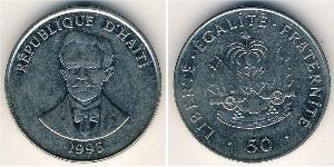 50 Centime Haiti (1804 - ) Steel/Nickel 