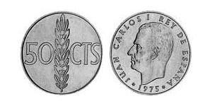 50 Centimo Regno di Spagna (1976 - ) Alluminio Juan Carlos I (1938 - )
