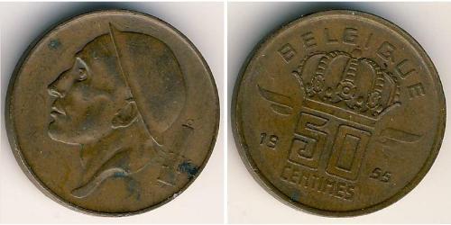 50 Centimo Belgium Bronze 