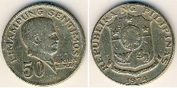 50 Centimo Philippines Cuivre/Nickel/Zinc 
