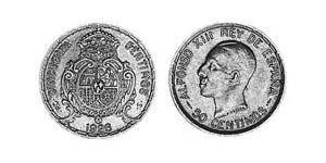 50 Centimo Kingdom of Spain (1874 - 1931) 銀 阿方索十三世 (1886 - 1941)