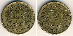50 Centimo Tunisia 青铜/铝 